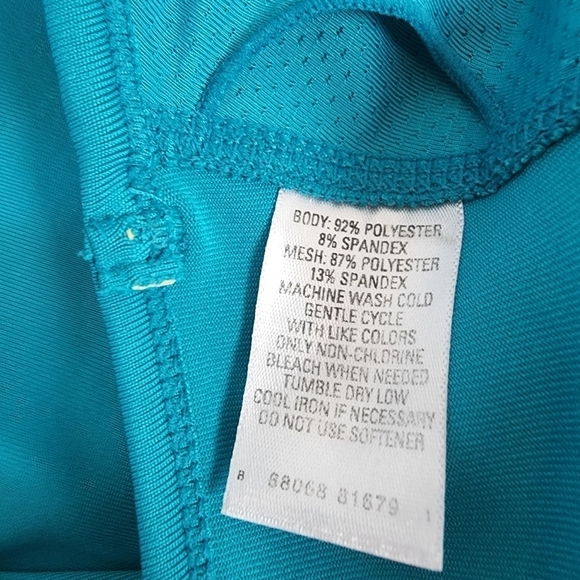 Cascade Sports Performance Bra Teal Color Size S - Picture 4 of 4